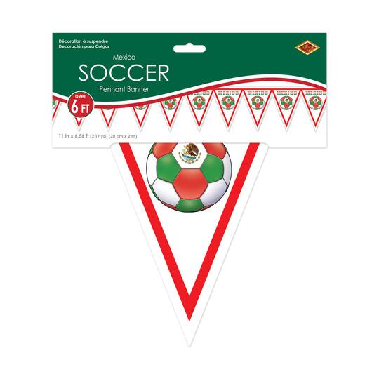11" x 6.5ft. Mexico Soccer Pennant Banner